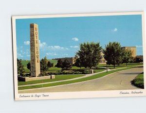 Postcard Entrance to Boys Town Omaha Nebraska USA