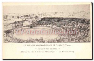 Postcard The Old Theater Gallo Romain De Vienne Sanxay