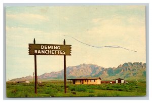 Vintage 1950's Advertising Postcard New Ranchette Homes Deming New Mexico COOL
