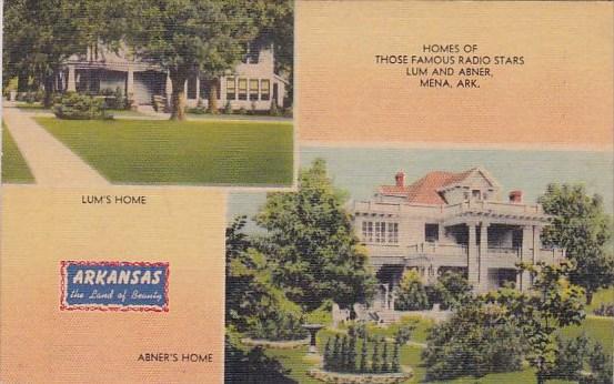 Arkansas Mena Homes Of Those Famous Radio Stars Lum And Abner