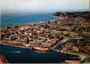 General View of Le Havre 1950s Postcard Seaport