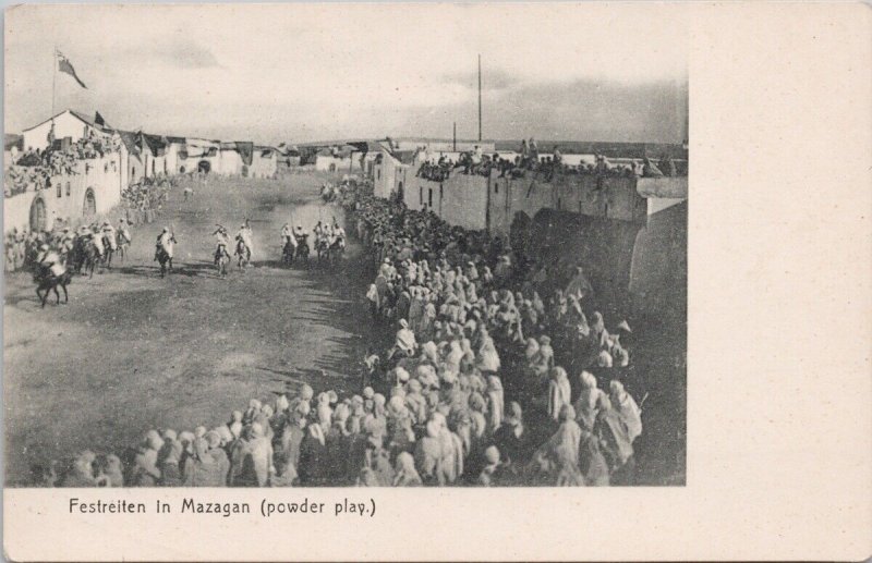 Festreiten in Mazagan Power Play Morocco Africa Horses Unused RH Postcard H42