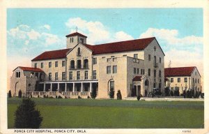 c.1927, Linen Era, Ponca City Hospital, Ponca City, Okla, Old Postcard