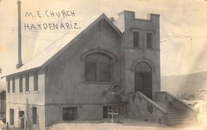 c.1908, RPPC, Real Photo, M.E.Methodist Church, Hayden, AZ, Old Post Card