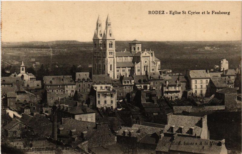 CPA RODEZ - Église St Cyrice et la Faubourg (290079)