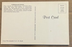UNUSED POSTCARD - UNDERGROUND ATLANTA, GEORGIA