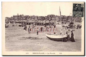 Old Postcard Berck Beach The Beach