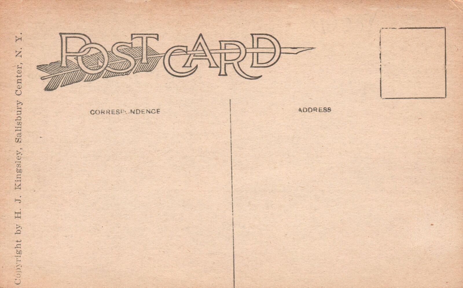 Vintage Postcard 1930's Adirondack Mountain Winter Scene H.J. Kingsley