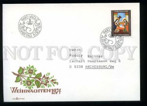 210423 Liechtenstein Christmas 1974 year FDC