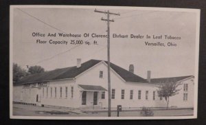 Mint USA Advertisement Postcard Office Warehouse CLarence Ehrhart Dealer Tobacco