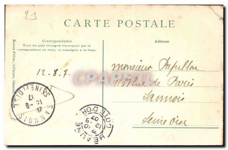 Old Postcard Beaune Rempart des Lions