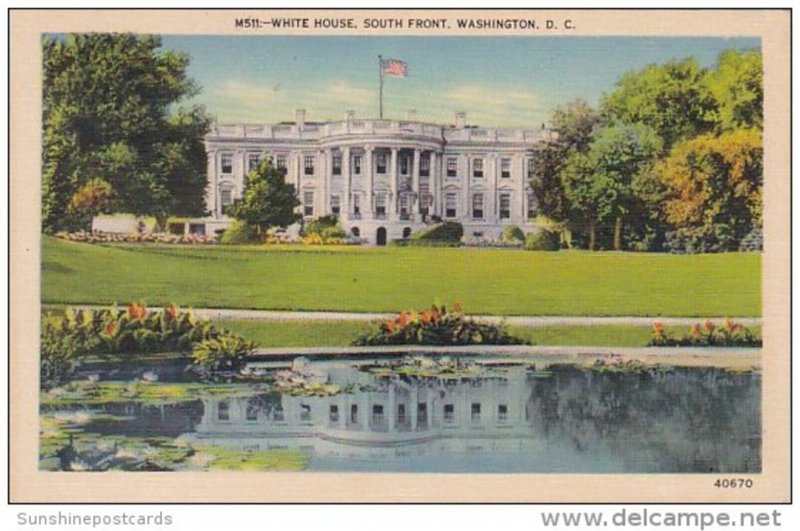 White House South Front Washington D C