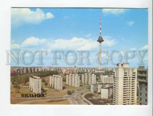 470070 USSR 1984 year Lithuania Vilnius TV tower postcard