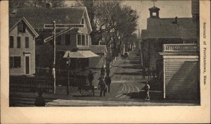 Provincetown Cape Cod MA Street Scene EARLY Private Mailing Card c1900