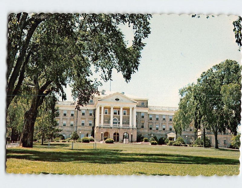 Postcard Bascom Hall, The University Of Wisconsin, Madison, Wisconsin