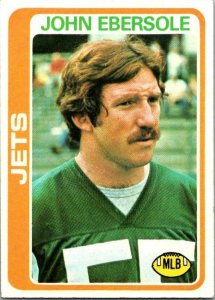 1978 Topps Football Card John Ebersole New York Jets sk7289
