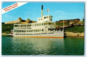 Steamer Ship S.S Moyie Ship Boat Heritage Park Calgary Alberta Canada Postcard