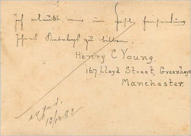 Entier Postal Stationery Postal Great Britain Great Britain 1882 Manchester t...