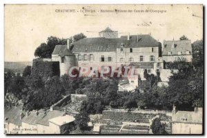 Old Postcard Chaumont The Old Dungeon remains the Counts of Champagne