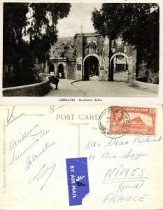 Gibraltar, Southport Gates (1950) RPPC Postcard