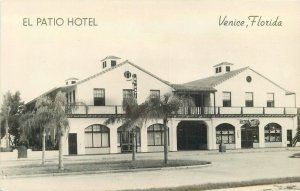 Postcard 1940s RPPC Florida Venice El Patio Hotel roadside occupation 23-11964