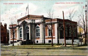 Illinois Kankakee Post Office Building 1910