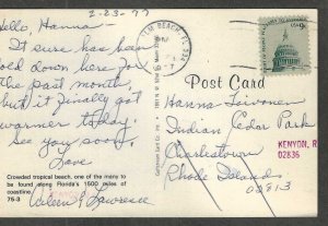 Crowded Beach in Florida