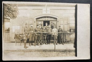 Mint Czechoslovakia Legion Real Picture Postcard RPPC Army guardhouse