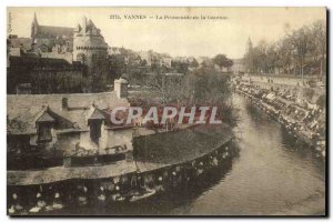 Old Postcard Vannes Les Promenades de la Garenne Lavoir Lavandieres
