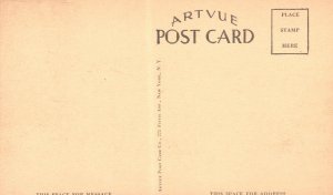 Vintage Postcard Clark Hall MSC Amherst Mass. Massachusetts By Artvue