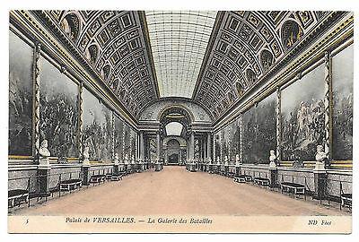 France Versailles Palace Galerie des Batailles Gallery of Battles ND Postcard