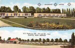 Clovis New Mexico exterior views Diamond L Motel vintage pc Y14836