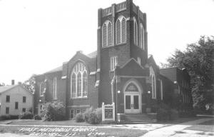 Bushell Illinois First Methodist Church Real Photo Antique Postcard K48278