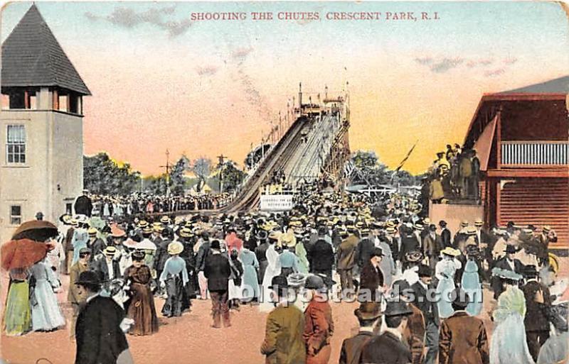 Shooting the Chutes Crescent Park, Rhode Island, RI, USA 1907 