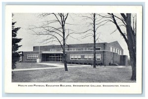 c1950s Health Building Bridgewater College Bridgewater Virginia VA Postcard