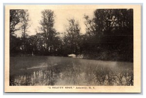 Beatuful Scene In Ashaway Rhode Island RI UNP Unused DB Postcard U3