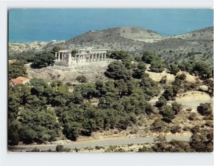 Postcard The temple of Aphea by air, Aegina, Greece