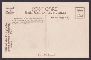 GREAT BRITAIN, Postcard, A Gallant rescue under fire, WWI