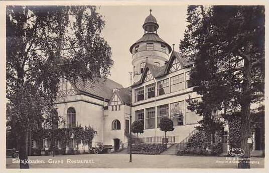 Sweden Saltsjoebaden Grand Restaurant Real Photo