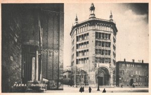 Vintage Postcard 1910's Battistero Baptistery Cathedral Church Parma Italy IT