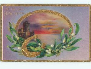 Divided-Back NEW YEAR SCENE Great Postcard AA1913