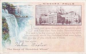 New York Niagara Falls The Home Of Shredded Wheat 1928