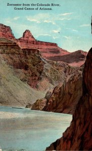 Arizona Grand Canyon Zoroaster From The Colorado River Curteich