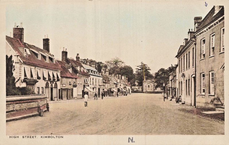 Kimbolton Cambridgeshire England~High Street~Thomas Parker Photo Postcard