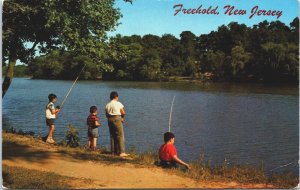 Freehold New Jersey Vintage Postcard C218