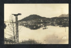 RPPC WRANGELL ALASKA WAATERFRONT FISHING BOATS REAL PHOTO POSTCARD