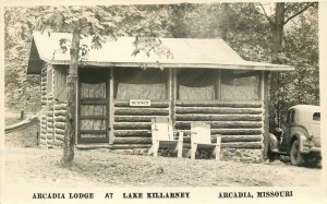 Postcard RPPC Missouri Arcadia Lodge Lake Killarney occupation 23-10177