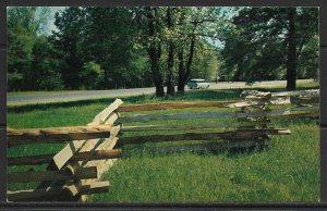 Mississippi, Natchez - Trace Parkway Split Rail Fence - [MS-048]