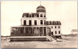 Saint Rita's Cottage Sea Isle City New Jersey Antique RPPC Real Photo Postcard