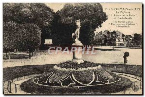 Postcard Old Saint Germain En Laye The parterre L & # 39amour and folly of Da...